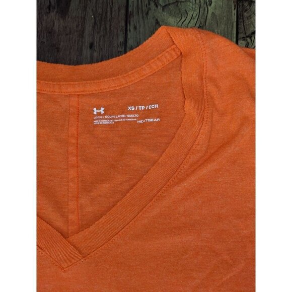 Under Armour Heat Gear Loose Fit Top Orioles Orange XS - Picture 4 of 4